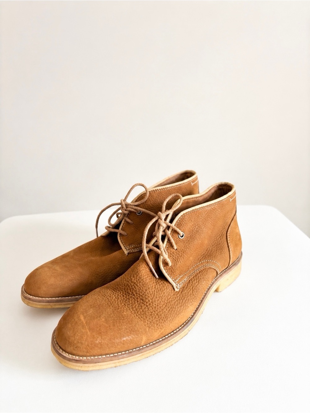 Johnston & Murphy Howell Chukka Boots Tan Nubuck Heritage Size 8M